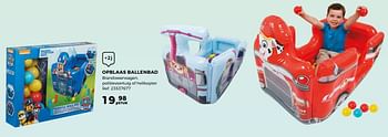 Promoties Opblaas ballenbad - PAW  PATROL - Geldig van 14/10/2017 tot 12/12/2017 bij Supra Bazar