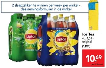 Promoties Ice tea original - Lipton - Geldig van 18/10/2017 tot 31/10/2017 bij Makro