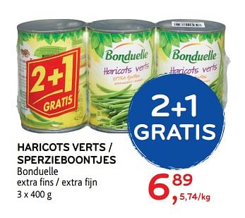 Promotions Haricots verts - Bonduelle - Valide de 18/10/2017 à 31/10/2017 chez Alvo