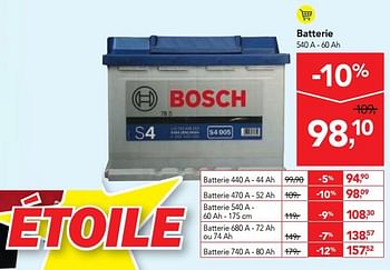 Promotions Bosch batterie - Bosch - Valide de 18/10/2017 à 31/10/2017 chez Makro