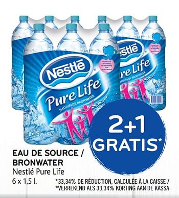Promoties Eau de source - Nestlé - Geldig van 18/10/2017 tot 31/10/2017 bij Alvo