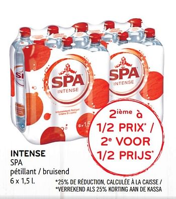 Promoties Intense spa - Spa - Geldig van 18/10/2017 tot 31/10/2017 bij Alvo