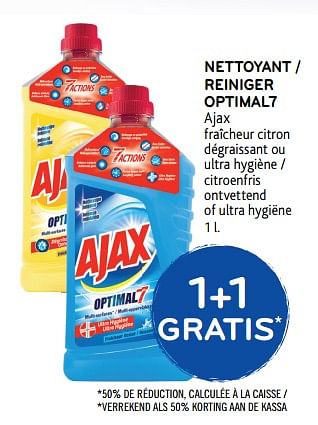 Promotions Nettoyant - Ajax - Valide de 18/10/2017 à 31/10/2017 chez Alvo