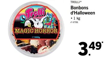 Promotions Bonbons d`halloween - Trolli - Valide de 23/10/2017 à 28/10/2017 chez Lidl