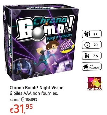 Promotions Chrono bomb! night vision - Asmodee - Valide de 19/10/2017 à 06/12/2017 chez Dreamland