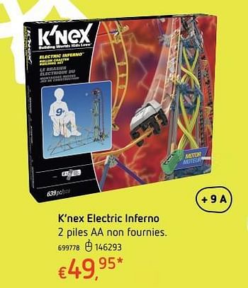 Promotions K`nex electric inferno - K'Nex - Valide de 19/10/2017 à 06/12/2017 chez Dreamland