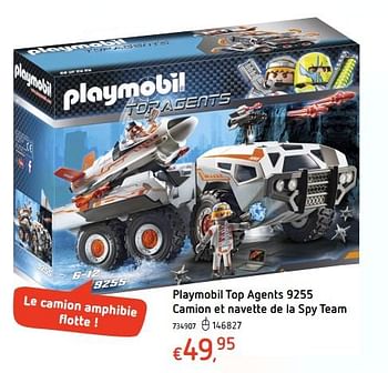 Playmobil-9255 Camion et Navette de la Spy Team, 9255