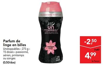 Promotions Parfum de linge en billes - Lenor - Valide de 18/10/2017 à 31/10/2017 chez Makro