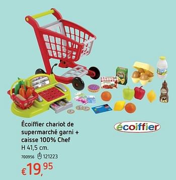 Promotions Écoiffier chariot de supermarché garni + caisse 100% chef - Ecoiffier - Valide de 19/10/2017 à 06/12/2017 chez Dreamland