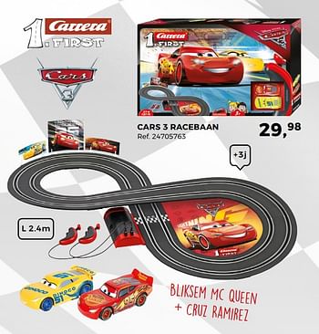 Promotions Cars 3 racebaan - Carrera - Valide de 14/10/2017 à 12/12/2017 chez Supra Bazar