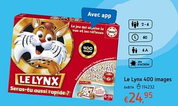 Promotions Le lynx 400 images - Educa - Valide de 19/10/2017 à 06/12/2017 chez Dreamland
