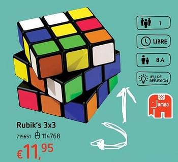 Promoties Rubik`s 3x3 - Jumbo - Geldig van 19/10/2017 tot 06/12/2017 bij Dreamland
