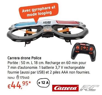Promotions Carrera drone police - Carrera - Valide de 19/10/2017 à 06/12/2017 chez Dreamland