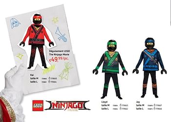 Promotions Déguisement lego the ninjago movie - Lego - Valide de 19/10/2017 à 06/12/2017 chez Dreamland