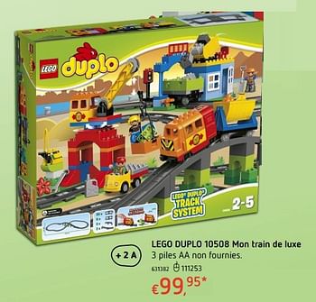 Promoties Lego duplo 10508 mon train de luxe - Lego - Geldig van 19/10/2017 tot 06/12/2017 bij Dreamland