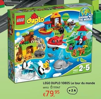Promoties Lego duplo 10805 le tour du monde - Lego - Geldig van 19/10/2017 tot 06/12/2017 bij Dreamland
