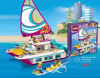 Promoties Lego friends 41317 le catamaran - Lego - Geldig van 19/10/2017 tot 06/12/2017 bij Dreamland