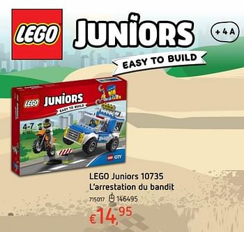 Promotions Lego juniors 10735 l`arrestation du bandit - Lego - Valide de 19/10/2017 à 06/12/2017 chez Dreamland