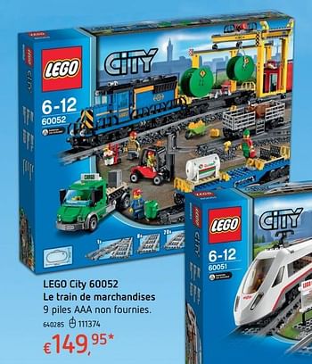 Promotions Lego city 60052 le train de marchandises - Lego - Valide de 19/10/2017 à 06/12/2017 chez Dreamland