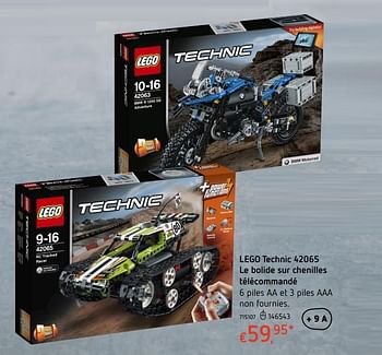 LEGO® Technic 42065 Le bolide sur chenilles télécommandé - Lego