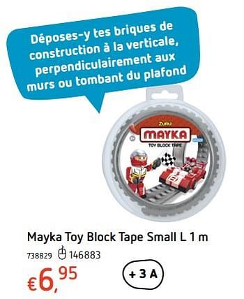 Promoties Mayka toy block tape small l 1 m - Mayka - Geldig van 19/10/2017 tot 06/12/2017 bij Dreamland