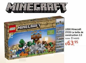 Promoties Lego minecraft 21135 la boîte de construction 2.0 - Lego - Geldig van 19/10/2017 tot 06/12/2017 bij Dreamland