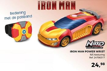 Promoties Iron man power wrist - Nikko - Geldig van 14/10/2017 tot 12/12/2017 bij Supra Bazar
