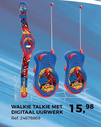 Promoties Walkie talkie met digitaal uurwerk - Hasbro - Geldig van 14/10/2017 tot 12/12/2017 bij Supra Bazar