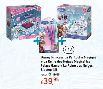Promotions Disney princess la pantoufle magique + la reine des neiges magical ice palace ga - Disney Princess - Valide de 19/10/2017 à 06/12/2017 chez Dreamland