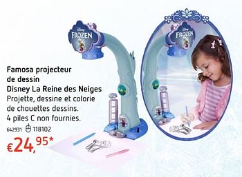 Promotions Famosa projecteur de dessin disney la reine des neiges - Famosa - Valide de 19/10/2017 à 06/12/2017 chez Dreamland