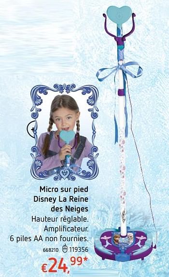 Promotions Micro sur pied disney la reine des neiges - IMC Toys - Valide de 19/10/2017 à 06/12/2017 chez Dreamland