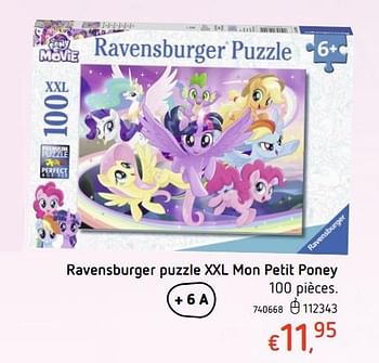 Promotions Ravensburger puzzle xxl mon petit poney - Ravensburger - Valide de 19/10/2017 à 06/12/2017 chez Dreamland
