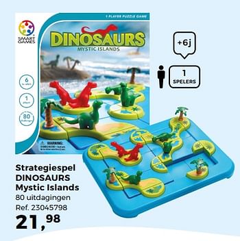 Promoties Strategiespel dinosaurs mystic islands - Smart Games - Geldig van 14/10/2017 tot 12/12/2017 bij Supra Bazar