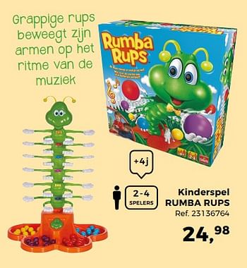 Promotions Kinderspel rumba rups - Goliath - Valide de 14/10/2017 à 12/12/2017 chez Supra Bazar