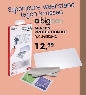 Promoties Screen protection kit - BIGben - Geldig van 14/10/2017 tot 12/12/2017 bij Supra Bazar