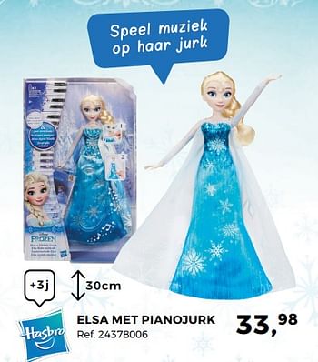 Promoties Elsa met pianojurk - Hasbro - Geldig van 14/10/2017 tot 12/12/2017 bij Supra Bazar
