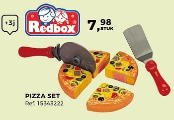 Promoties Pizza set - Redbox - Geldig van 14/10/2017 tot 12/12/2017 bij Supra Bazar