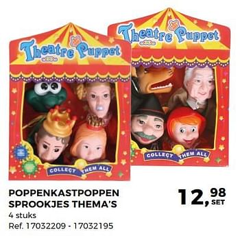 Promoties Poppenkastpoppen sprookjes thema - Huismerk - Supra Bazar - Geldig van 14/10/2017 tot 12/12/2017 bij Supra Bazar