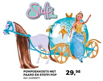 Promoties Pompoenkoets met paard en steffi pop - Steffi Love - Geldig van 14/10/2017 tot 12/12/2017 bij Supra Bazar
