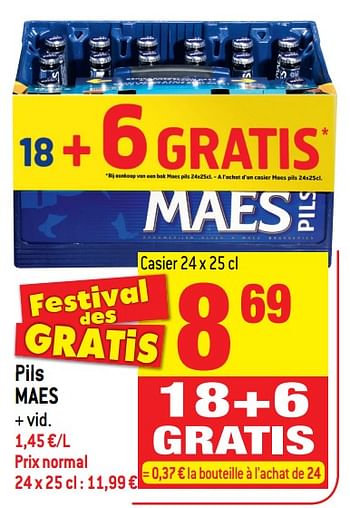 Promotions Pils maes - Maes - Valide de 18/10/2017 à 24/10/2017 chez Smatch