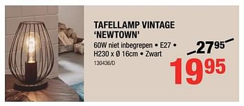 Promotions Eglo tafellamp vintage newtown - Eglo - Valide de 12/10/2017 à 05/11/2017 chez HandyHome