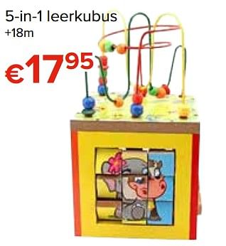 Promoties 5-in-1 leerkubus - First Learning - Geldig van 27/10/2017 tot 06/12/2017 bij Euro Shop