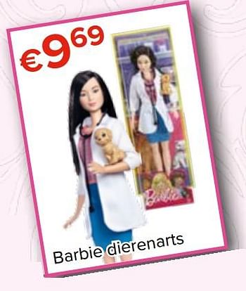 Promoties Barbie dierenarts - Mattel - Geldig van 27/10/2017 tot 06/12/2017 bij Euro Shop