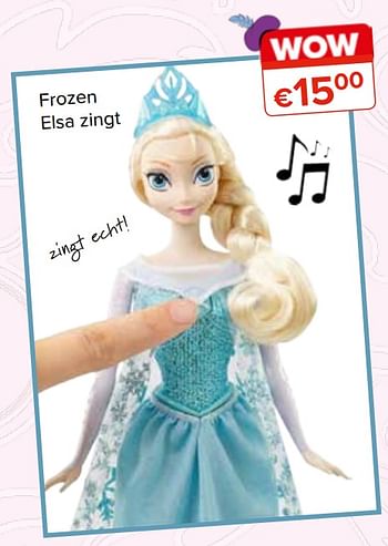 Promoties Frozen elsa zingt - Disney  Frozen - Geldig van 27/10/2017 tot 06/12/2017 bij Euro Shop