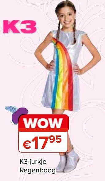 K3 jurkje regenboog - Promotie bij Euro Shop