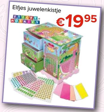 Promoties Elfjes juwelenkistje - Sticky Mosaics - Geldig van 27/10/2017 tot 06/12/2017 bij Euro Shop