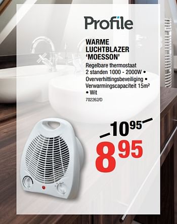 Promotions Profile warme luchtblazer moesson - Profile - Valide de 26/10/2017 à 26/11/2017 chez HandyHome
