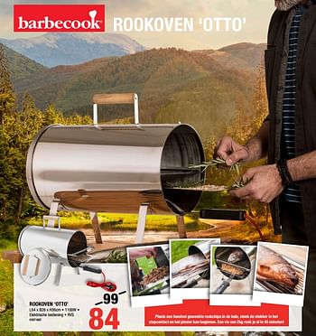 Promoties Rookoven otto - Barbecook - Geldig van 26/10/2017 tot 26/11/2017 bij HandyHome