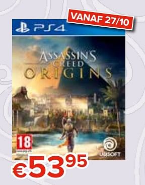 Promoties Assassins greed origins - Ubisoft - Geldig van 27/10/2017 tot 06/12/2017 bij Euro Shop