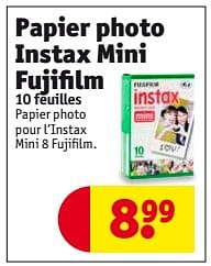 Plotselinge afdaling Postcode uitgehongerd Fujifilm Papier photo instax mini fujifilm - Promotie bij Kruidvat
